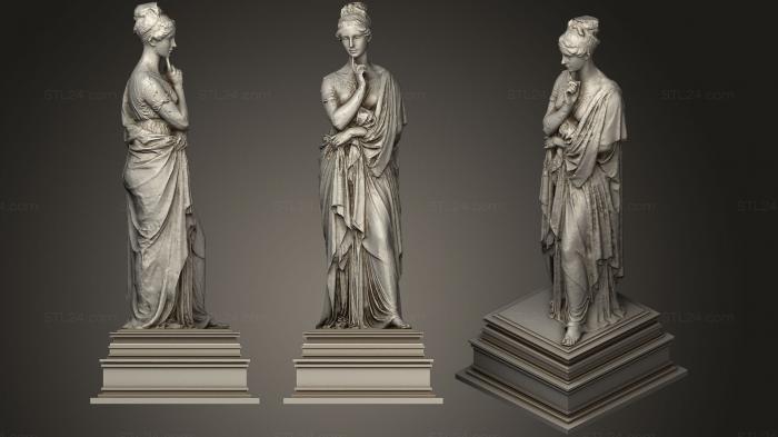 Статуи античные и исторические (Статуя 121, STKA_1572) 3D модель для ЧПУ станка